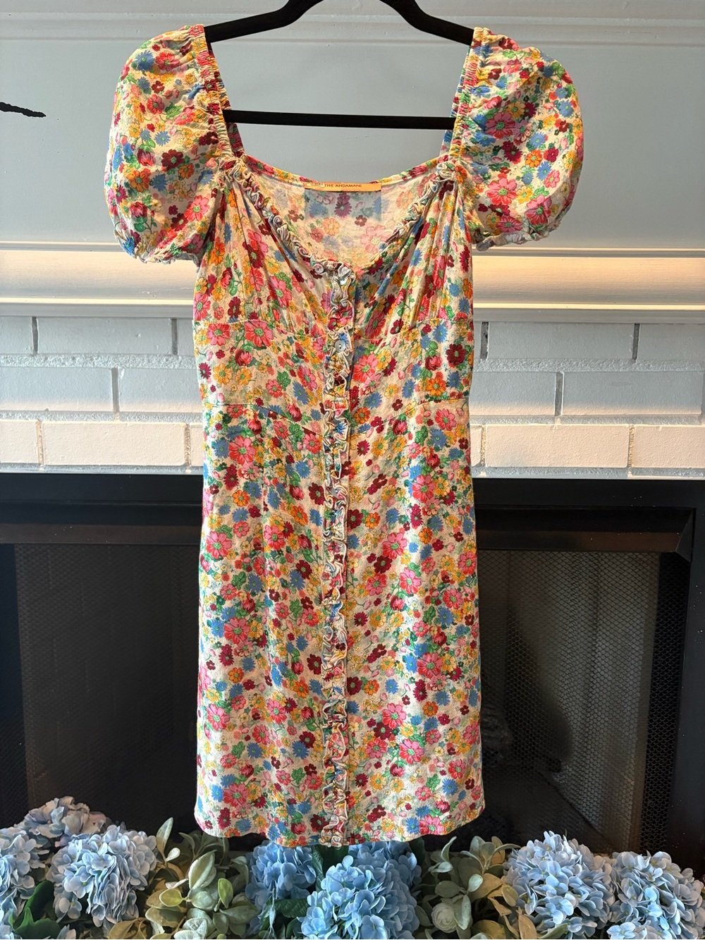 The Andamane Floral Button-Front Top — Multicolor Floral